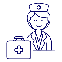 Nurse Treatment 1 Illustration from UX Line Set