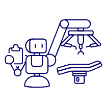 Dentist Robot Illustration from UX Line Set