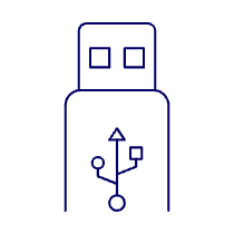 Flash Drive Illustration from UX Line Set