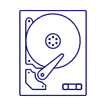Hard Disk Illustration from UX Line Set
