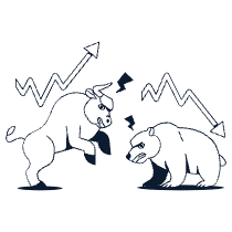 Bull Vs Bear Illustration from Miami Set