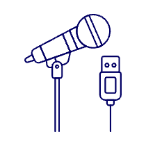 Microphone 21 Illustration from UX Line Set