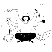 Being Productive 2 illustration - Free transparent PNG, SVG. No sign up needed.