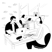 Co Working Space 1 illustration - Free transparent PNG, SVG. No Sign up needed.