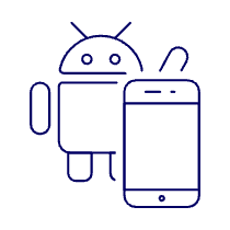 Android Phone Illustration from UX Line Set