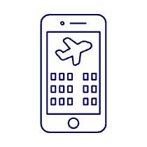 Flight Booking App 1 Illustration from UX Line Set
