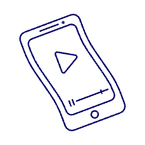 Flexible Phone Illustration from UX Line Set