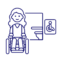 Disable Toilet 6 Illustration from UX Line Set