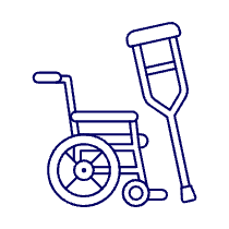 Mobility Aid Illustration from UX Line Set