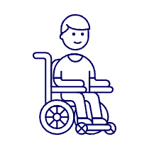 Wheelchair 1 Illustration from UX Line Set