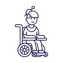 Wheelchair 4 Illustration from UX Line Set