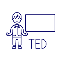 Educating Talk 2 Illustration from UX Line Set
