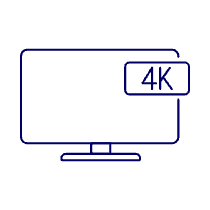Television 4 K Illustration from UX Line Set
