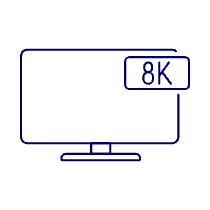 Television 8 K Illustration from UX Line Set