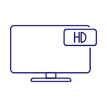 Television Hd Illustration from UX Line Set