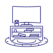 Television Modern 1 Illustration from UX Line Set