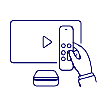 Television Modern Remote Illustration from UX Line Set