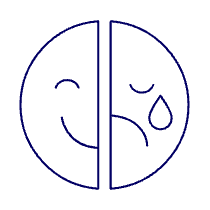 Emoji Happy Sad 1 Illustration from UX Line Set