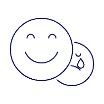 Emoji Happy Sad 2 Illustration from UX Line Set
