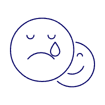 Emoji Happy Sad 3 Illustration from UX Line Set