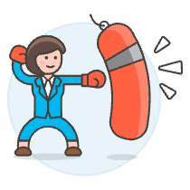 Motivation Punching Bag 5 Illustration from UX Colors Set