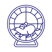 Mouse Running Wheel Illustration from UX Line Set