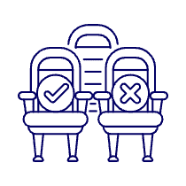 Seat Movie Reservation Illustration from UX Line Set