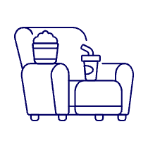 Seat Movie Theater Illustration from UX Line Set