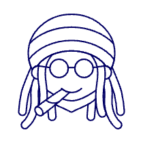 Reggae Weed 1 Illustration from UX Line Set
