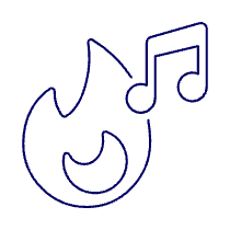Trendy Playlist Illustration from UX Line Set