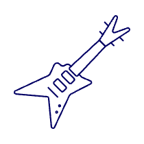 Instruments Guitar 2 Illustration from UX Line Set