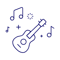 Instruments Guitar Illustration from UX Line Set