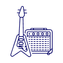 Instruments Guitar Amplifier Illustration from UX Line Set
