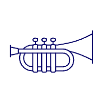 Instruments Trumpet Illustration from UX Line Set