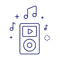 Ipod Play Illustration from UX Line Set