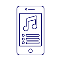 Track Playlist Illustration from UX Line Set