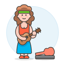Guitarist Street 2 Illustration from UX Colors Set
