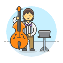 Musicians Orchestra Full 5 Illustration from UX Colors Set