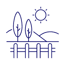 Grassland Sun Illustration from UX Line Set