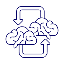 Knowledge Exchange Illustration from UX Line Set