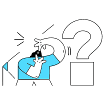 Asking A Question Illustration from New York Duotone Set
