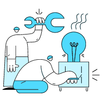 Maintenance Illustration from New York Duotone Set