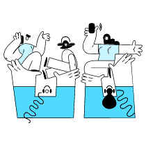 Support Team 1 Illustration from New York Duotone Set