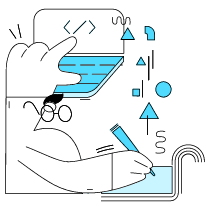 Code Learning Illustration from New York Duotone Set