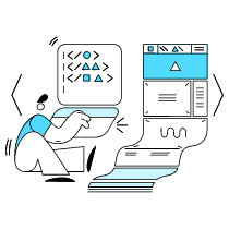 Coding A Website Illustration from New York Duotone Set