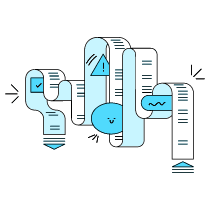 Data Cloud Illustration from New York Duotone Set