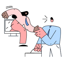 Facetime Meeting Illustration from New York Set