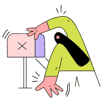 No Mail E Mail Illustration from New York Set