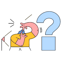 Asking A Question Illustration from New York Set