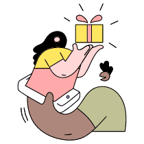 Online Gifting Illustration from New York Set